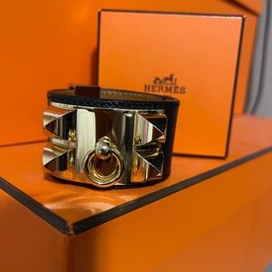 Hermes gold bracelet